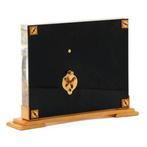 Bureauklok - Jaeger-LeCoultre - Art Deco Glas, Messing -, Antiek en Kunst