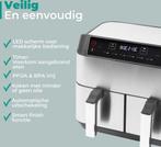 2dekans | Niceey Dubbele Airfryer XXL - 8L - 2460W - Zilver, Witgoed en Apparatuur, Frituurpannen, Ophalen of Verzenden, Zo goed als nieuw