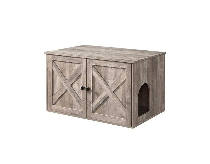 MaxxPet Houten Kattenhuis 80x53x50cm Ivory Bruin (Dier), Dieren en Toebehoren, Katten-accessoires, Nieuw, Verzenden