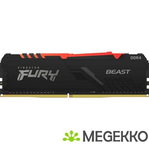 HyperX FURY Beast RGB geheugenmodule 8 GB 1 x 8 GB DDR4 3733, Computers en Software, RAM geheugen, Nieuw, Verzenden