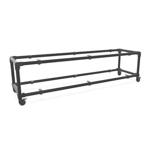 Industrieel TV Meubel Porto | Zwart 33.7 mm | Wiel | DIY | B, Huis en Inrichting, Kasten | Televisiemeubels, Ophalen of Verzenden