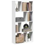 vidaXL Boekenkast 60x20x120 cm bewerkt hout wit, Verzenden, Nieuw, Overige houtsoorten
