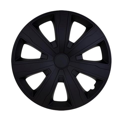 4-Delige Wieldoppenset Tenzo 15-inch zwart, Auto diversen, Wieldoppen, Nieuw, Verzenden