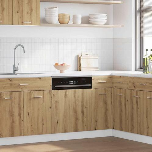 vidaXL Vaatwasserpaneel Lyon 45x3x67 cm bewerkt hout, Huis en Inrichting, Keuken | Keukenelementen, Bruin, Nieuw, Verzenden