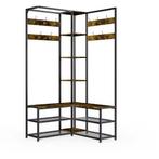 Hal Hoek Kapstok met Schoenenopslag en Bankje, Verzenden, Nieuw