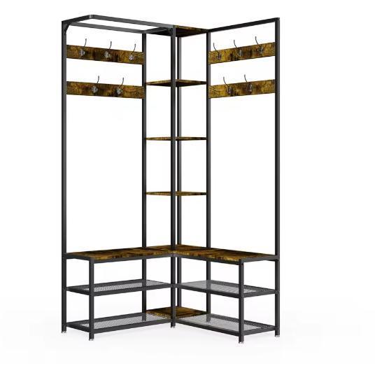 Hal Hoek Kapstok met Schoenenopslag en Bankje, Huis en Inrichting, Kasten | Overige, Nieuw, Verzenden