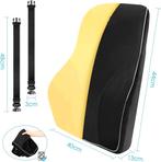 Rug Steunkussen - Superieur traagschuim - Comfortabele voor, Verzenden, Nieuw, Zwart