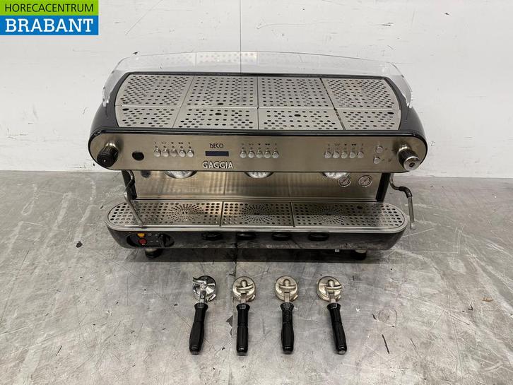RVS Gaggia Espresso Machine 3 Groepen 400V Horeca, Zakelijke goederen, Horeca | Keukenapparatuur, Gebruikt, Ophalen of Verzenden