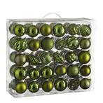 Kerstballen Set - 60 Stuks - Ø7 cm - Onbreekbaar - Donkergro, Diversen, Kerst, Verzenden, Nieuw