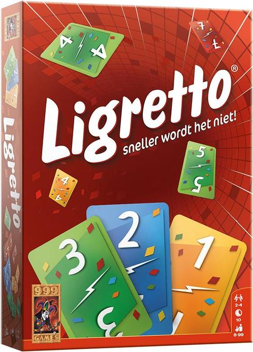Ligretto Rood | 999 Games - Kaartspellen, Hobby en Vrije tijd, Gezelschapsspellen | Kaartspellen, Nieuw, Verzenden
