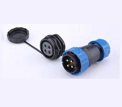 Male + socket - Waterdichte kabelverbinder - 4 aderig - IP68, Doe-het-zelf en Verbouw, Elektra en Kabels, Overige typen, Nieuw