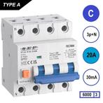 Sep aardlekautomaat C 20A 3P+N 30mA - RCM4, Ophalen of Verzenden, Nieuw