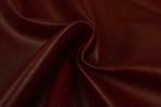 Imitatieleer - Bordeaux rood - Per 10 of 30 meter, 120 cm of meer, Leer of Kunstleer, Ophalen of Verzenden, Rood