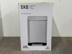 Veiling - EKO prullenbak E-Cube Step 40L mat RVS, Huis en Inrichting, Woonaccessoires | Prullenbakken, Gebruikt