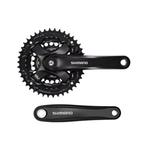 Crankstel Shimano FC-TY501 6/7/8 speed 42x34x24T - zwart, Fietsen en Brommers, Fietsonderdelen, Verzenden, Nieuw