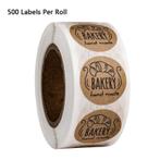 500 Stickers Labels Bakery Handmade Sluitsticker, Nieuw, Ophalen of Verzenden