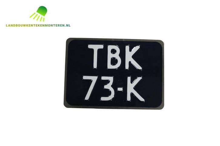 RVS Oldtimer kleine vierkante kentekenplaathouder, Auto diversen, Kentekenplaathouders, Verzenden