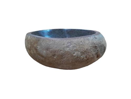 Natuurstenen waskom | Riviersteen 32 x 31 x 15 cm, Doe-het-zelf en Verbouw, Sanitair, Nieuw, Verzenden