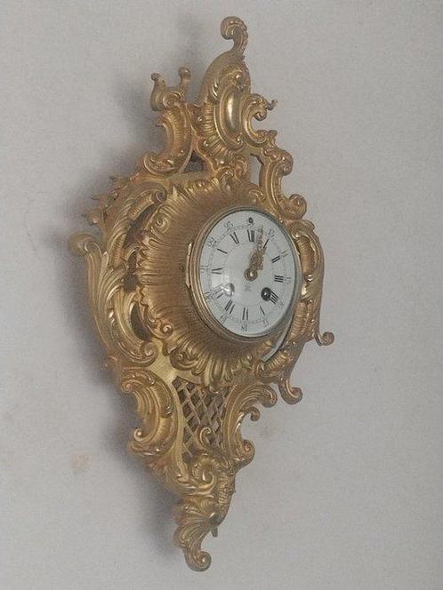 Cartel klok - - Verguld brons - 1850-1900, Antiek en Kunst, Antiek | Klokken