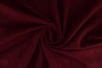 10 meter mousseline stof - Bordeaux rood - 135cm breed, Hobby en Vrije tijd, Stoffen en Lappen, 120 cm of meer, Ophalen of Verzenden