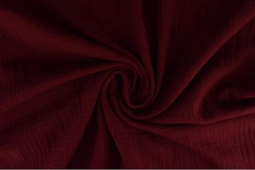 10 meter mousseline stof - Bordeaux rood - 135cm breed, Hobby en Vrije tijd, Stoffen en Lappen, 120 cm of meer, 200 cm of meer