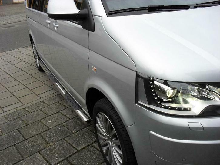 Volkswagen T5 / T6 Transporter RVS Sidebars L1 / L2, Auto diversen, Auto-accessoires, Nieuw, Ophalen of Verzenden