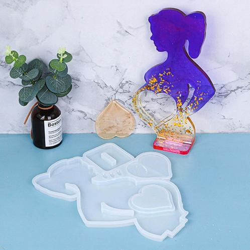 Siliconenmal fotolijstje met standaard baby buik hartje voor, Hobby en Vrije tijd, Knutselen, Nieuw, Ophalen of Verzenden