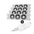 Heatfan 3 - Quattro set - inclusief smartcontroller + voedin, Doe-het-zelf en Verbouw, Verwarming en Radiatoren, Verzenden, Nieuw