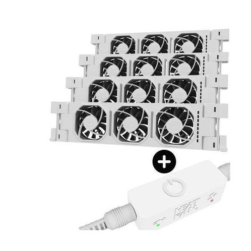 Heatfan 3 - Quattro set - inclusief smartcontroller + voedin, Doe-het-zelf en Verbouw, Verwarming en Radiatoren, Verzenden