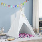 vidaXL Teepee Tent Wit 120 x 120 x 150 cm Stof en Plastic, Verzenden, Nieuw