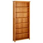 vidaXL Boekenkast met 7 schappen 90x22,5x200 cm massief, Nieuw, 50 tot 100 cm, Minder dan 25 cm, Overige houtsoorten