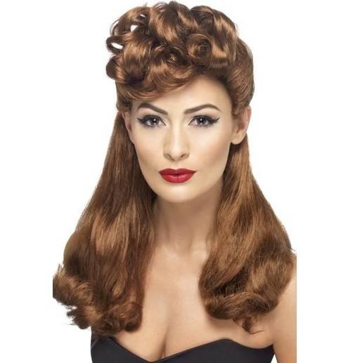 40s Vintage pruik Auburn, Kleding | Dames, Carnavalskleding en Feestkleding, Nieuw, Ophalen of Verzenden