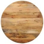 vidaXL Tafelblad rond Ø 90x2,5 cm massief ruw mangohout, Huis en Inrichting, Tafels | Eettafels, Verzenden, Nieuw