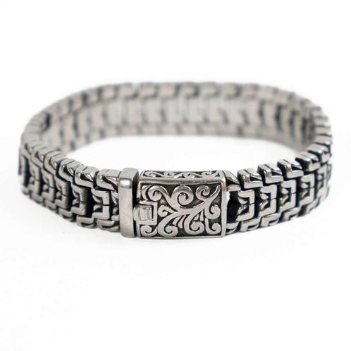 Vintage Armband Stainless Steel, Sieraden, Tassen en Uiterlijk, Armbanden, Ophalen