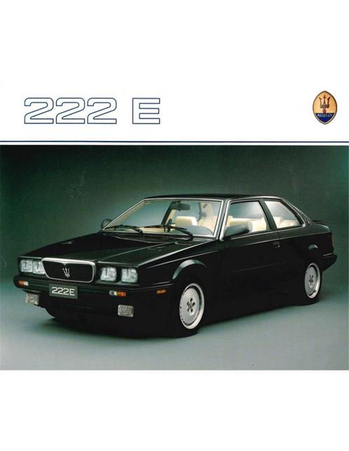 1990 MASERATI 222 E BROCHURE, Boeken, Auto's | Folders en Tijdschriften