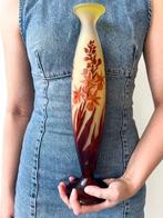 Établissements Gallé, Emile Gallé - Vaas - Glas - H. 36 cm, Antiek en Kunst