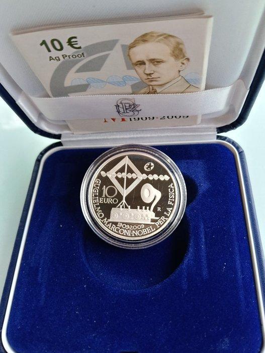 Italië. 10 Euro 2009 100° Anniversario Del Premio Nobel a, Postzegels en Munten, Munten | Europa | Euromunten