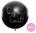 Jep-Party Gender Reveal Boy or Girl? Confetti Roze Ballon, Verzenden, Nieuw