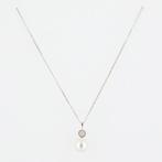 2-delige sieradenset - 18 karaat Witgoud Diamant, Sieraden, Tassen en Uiterlijk, Antieke sieraden