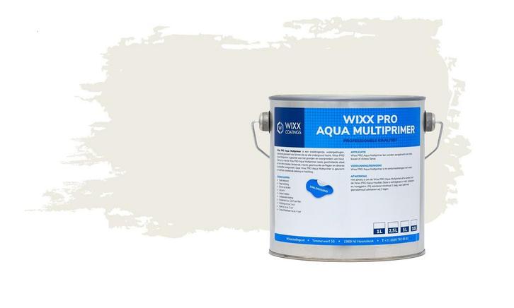 Wixx PRO Aqua Multiprimer RAL 9010 | Zuiver Wit 5L, Doe-het-zelf en Verbouw, Verf, Beits en Lak, Verf, Wit, Nieuw, Minder dan 5 liter