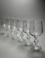 Bohemian glass - Wijnglas (6) - Hertenmotief - elk glas is, Antiek en Kunst, Antiek | Meubels | Tafels