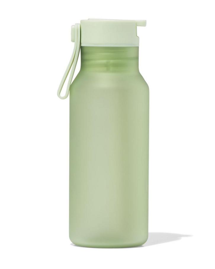 HEMA Waterfles met rietje 430ml groen, Huis en Inrichting, Keuken | Servies, Nieuw, Verzenden