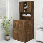 vidaXL Wasmachinekast 70,5x25,5x90 cm gerookt eikenkleurig, Witgoed en Apparatuur, Verzenden, Nieuw