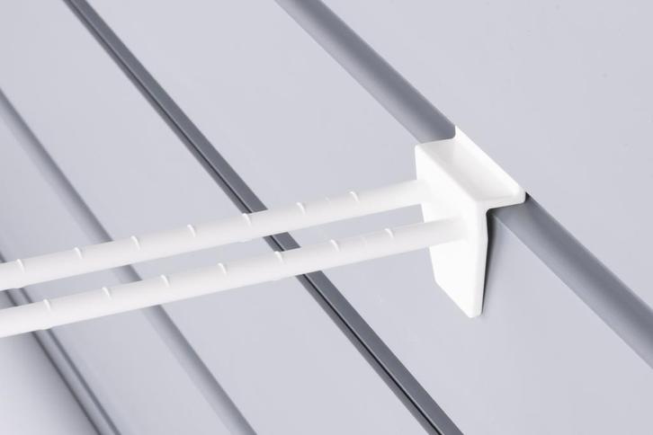 15cm - Dubbele Lamellenwand Displayhaak / Slatwall Blist..., Zakelijke goederen, Kantoor en Winkelinrichting | Winkel en Inventaris