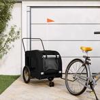 vidaXL Hondenfietstrailer oxford stof en ijzer zwart, Verzenden, Nieuw