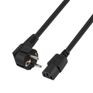 Flexibele C13 stroomkabel | ProCable | 0.5 meter (Haaks), Computers en Software, Pc- en Netwerkkabels, Nieuw, Verzenden