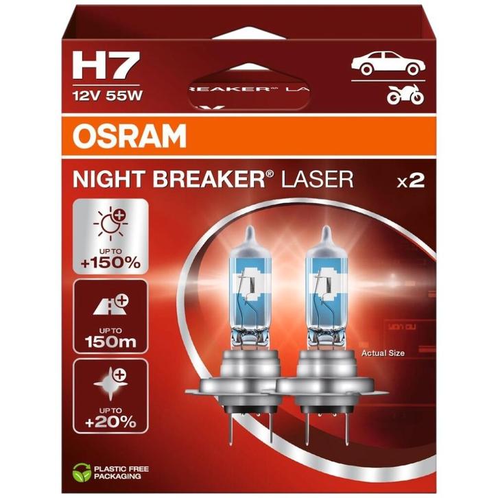 Osram H7 Night Breaker Laser +150% 64210NL Autolampen, Auto-onderdelen, Verlichting, Nieuw, Verzenden