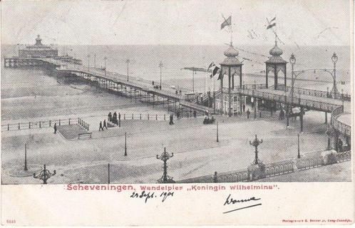 SCHEVENINGEN - Wandelpier Koningin Wilhelmina, Verzamelen, Ansichtkaarten | Nederland, Verzenden