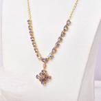 Zonder minimumprijs - Halsketting Zilver - Tanzaniet -, Nieuw