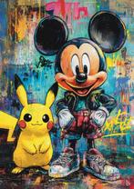 ANDSAL - Pikachu And Mickey Mouse, Best Friends Pop Art, Nieuw